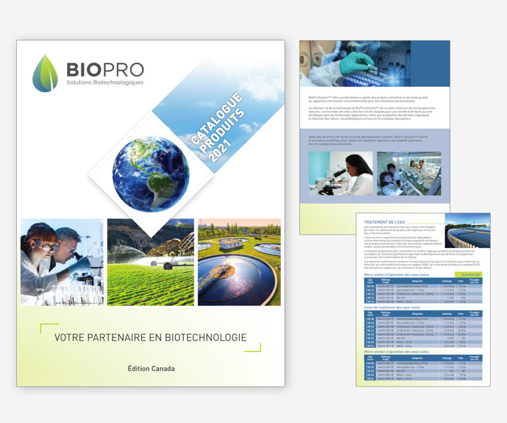 Biopro - Catalogue des produits